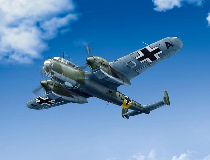 Actual product image ICM Do 215 B-4 WWII German Reconnaissance Plane
