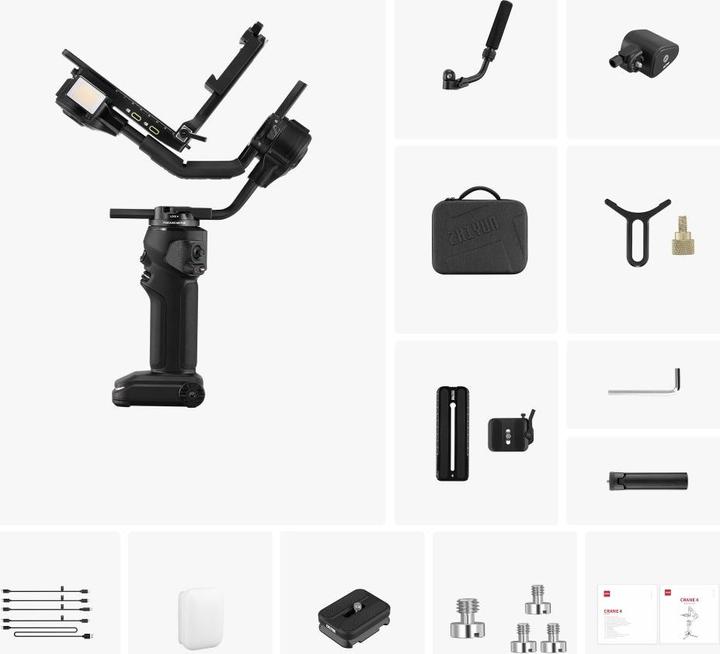 Actual product image Zhiyun Crane 4 Combo (Single-lens reflex camera, System camera, 6 kg)