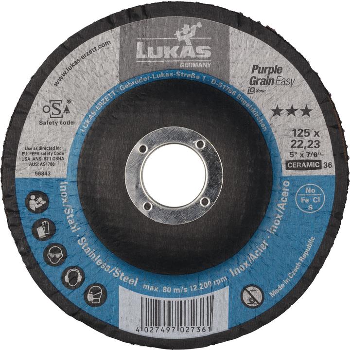 Produktbild Schleifscheibe 125 mm Purple Grain Easy für Hartmetall - Korn 36 (36)