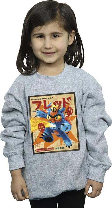 Image du produit Disney - Sweat BIG HERO BAYMAX FRED NEWSPAPER - Fille (152, 158)