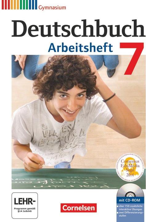 Produktbild Deutschbuch 7. Schuljahr. Arbeitsheft mit CD-ROM (Deutsch, Andrea Wagener, Cordula Grunow, Vera Potthast, Deborahua Mohr, Irmgard Schick, Angela Mielke, Sandra Simberger, 2013)