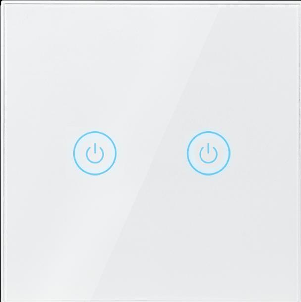 Produktbild LogiLink Smart Home Wi-Fi Wall Switch 2-Fold