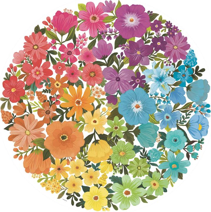 Actual product image Ravensburger Circle of colours - Flowers (500 pieces)