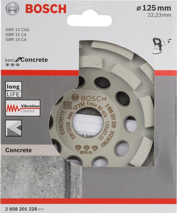 Actual product image Bosch Professional Zubehör Diamond cup wheel Best for Concrete 125 x 22.23 x 4.5 mm (Coarse)