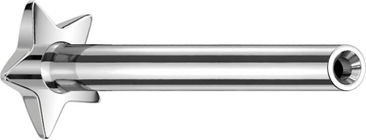 Produktbild Star Piercing Micro Threadless Labret-Stab Stern silber (Titan G23, ohne Messing)