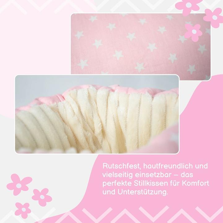 Immagine prodotto Hermex Baby-Stillkissen Lagerungskissen Arm-Stützkissen Lagerungsrolle Entlastungspolster (26.50 cm)