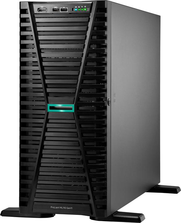 HPE E ProLiant ML110 Gen11, 8U 8 Core, RDIMM 1R 4800 MT/s, 4xLFF, 1xPS, onb (Intel Xeon Bronze 3408U, 16 GB, Tower Server)