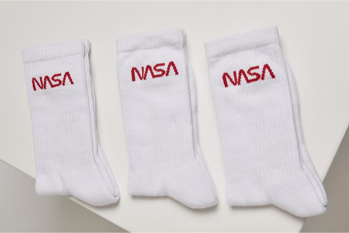 Produktbild Mister Tee NASA Worm Logo Socks 3-Pack (3er Pack, 39 - 42)