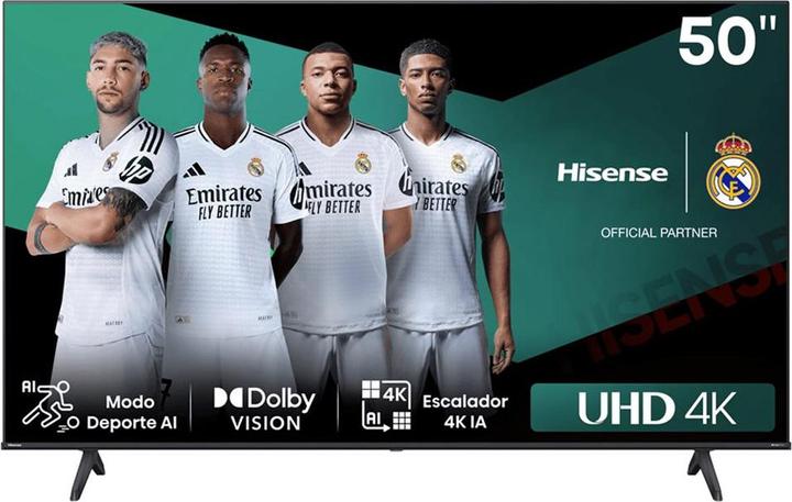 Produktbild Hisense TV 50E6NT (126 cm (50 Zoll), schwarz, UltraHD/4K, HDR, Triple Tuner) (50", LED, 4K)