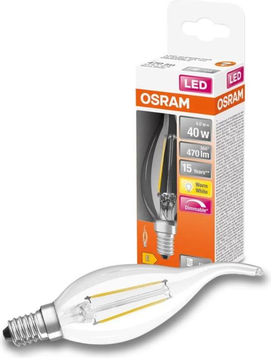 Produktbild Osram Led Retrofit Classic Ba (E14, 40 W, 470 lm, 1 x, E)