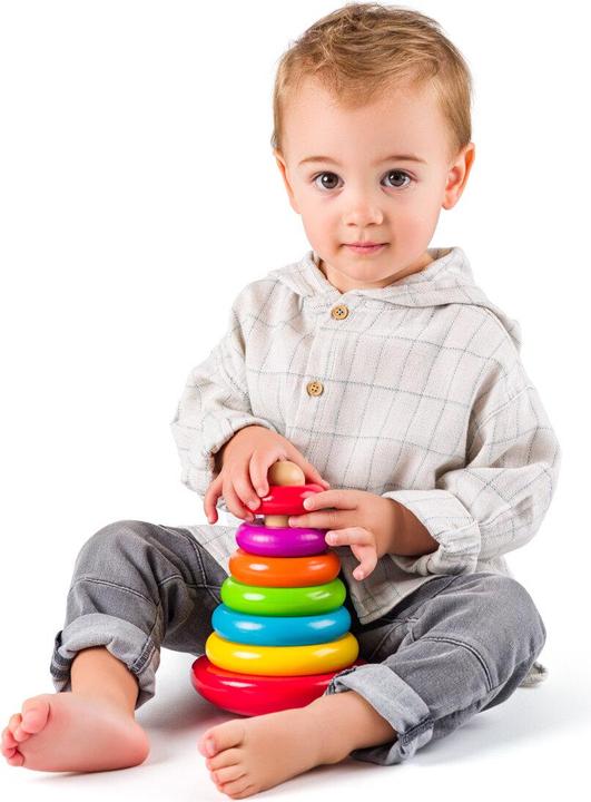 Actual product image Woodyland Colourful pyramid