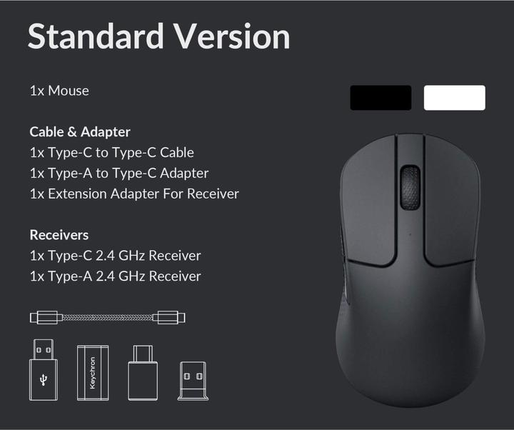 Image du produit Keychron M3 Mini (Sans fil, Filaire)