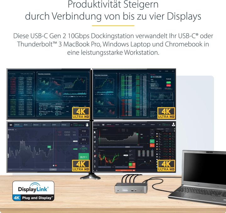 Actual product image StarTech DK31C4DPPDUE (USB-C, 14 Ports)