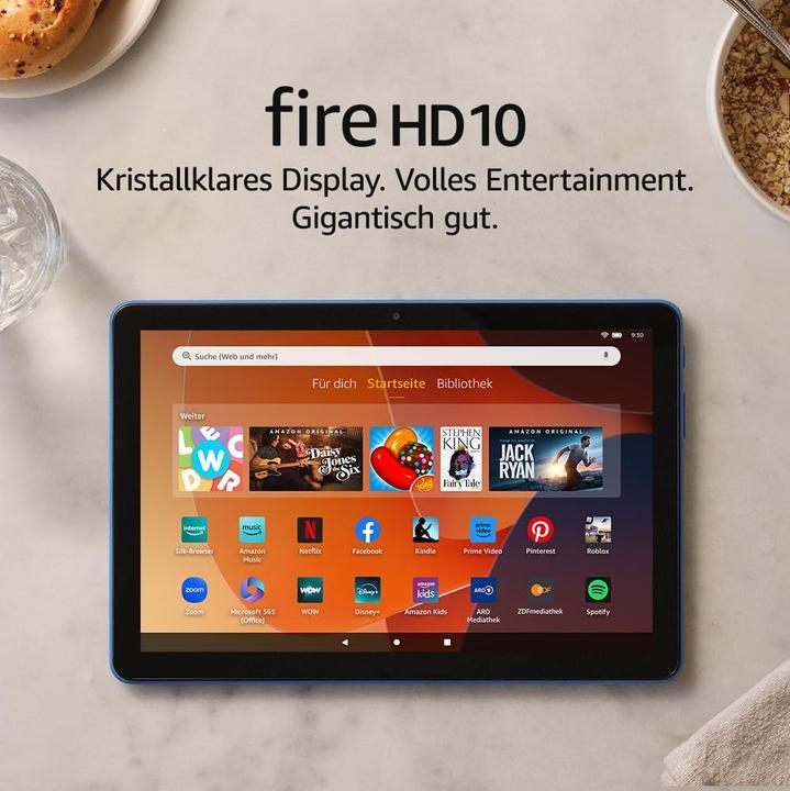 Image du produit Amazon Fire HD 10 (2021) y compris Alexa (10.10", 32 Go, Denim)