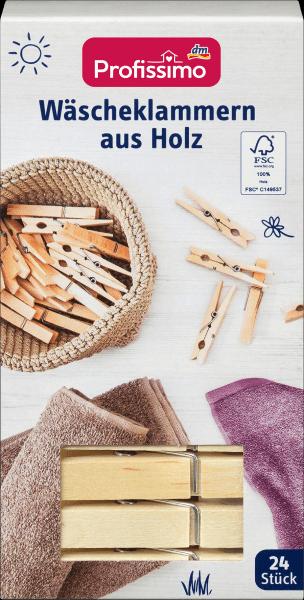 Produktbild dm Profissimo Wäscheklammern aus Holz