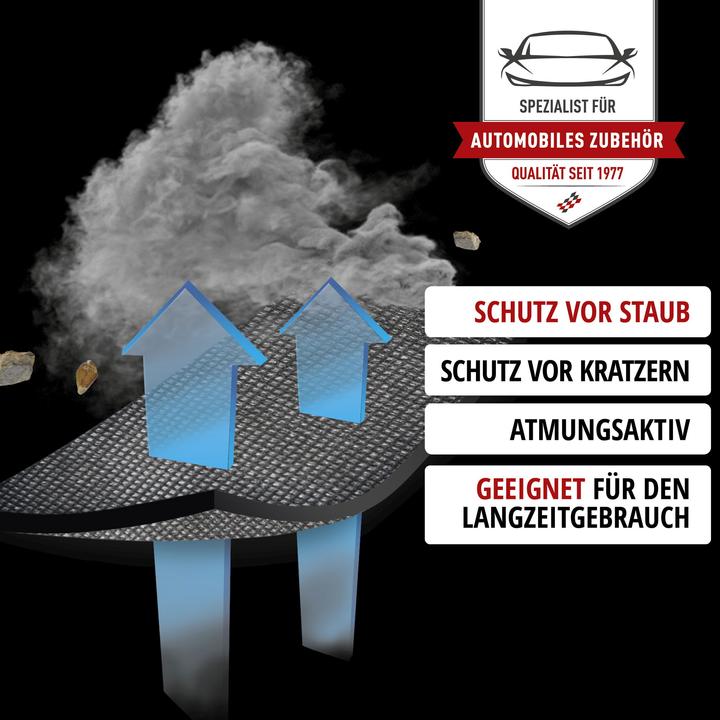 Image du produit CarComfort Autoplane Indoor Fleece, bâche pour voiture SUV taillee XL gris/noir