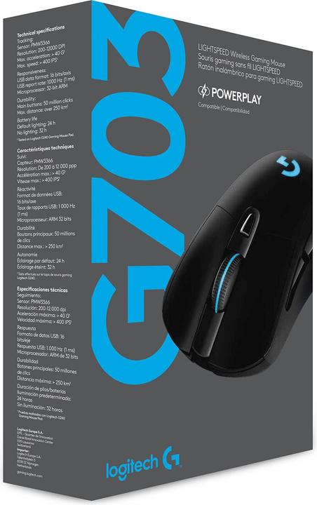 Produktbild Logitech G G703 (Kabelgebunden, Kabellos)