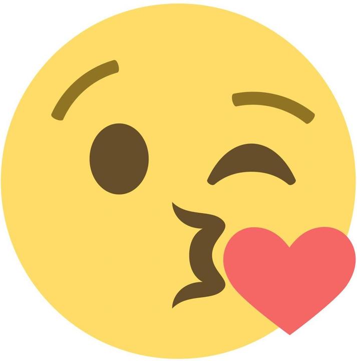 Image du produit Emojione Emoji jetant un baiser (100 x 100 cm)