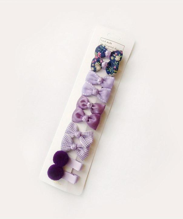 Immagine prodotto Activity Board 10pcs/set Accessori per capelli da principessa - Fermagli per capelli con fiocco a pois floreali e