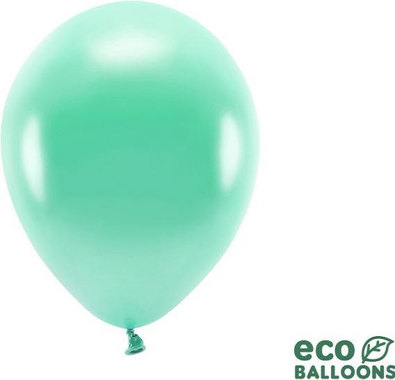 Actual product image Partydeco Ballons Eco Vert Menthe foncé métallique (10 x)