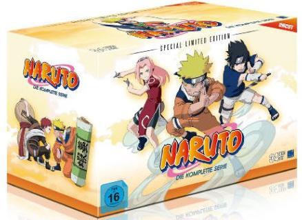 Actual product image Naruto uncut The complete series Special Limited Editi (DVD, 2002, German)