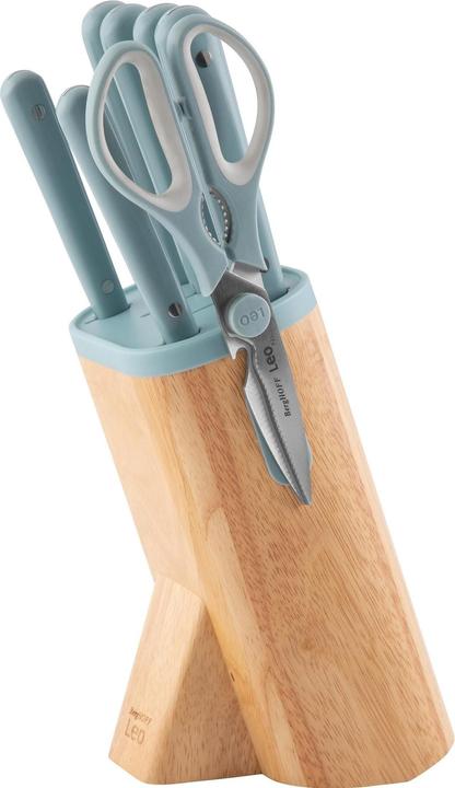 Actual product image BergHoff Knife block set with knives Leo Slate 7 pieces
