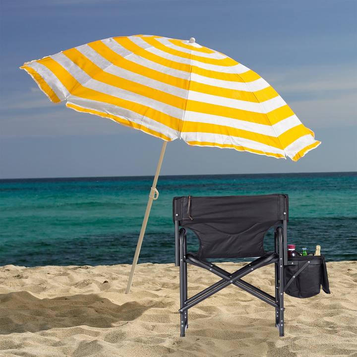 Actual product image Relaxdays Upholstered Director Chair With Cooler