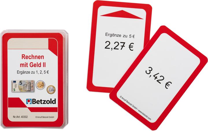 Image du produit Betzold Calculer avec de l'argent 2 - Jeu de cartes pour le cylindre magique (Allemand)