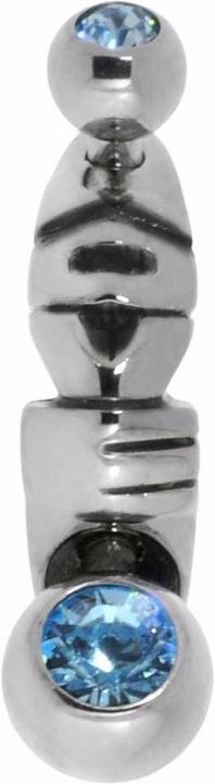 Bijouteria Intimpiercing (Chirurgenstahl 316L, Premium Kristall)