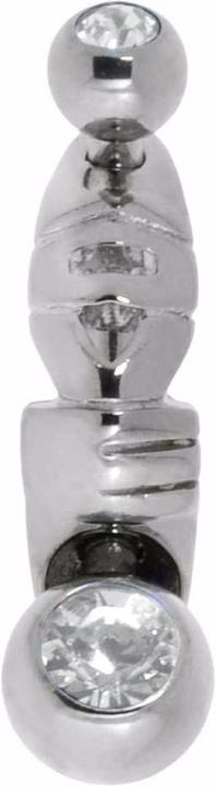 Bijouteria Intimpiercing (Chirurgenstahl 316L, Premium Kristall)