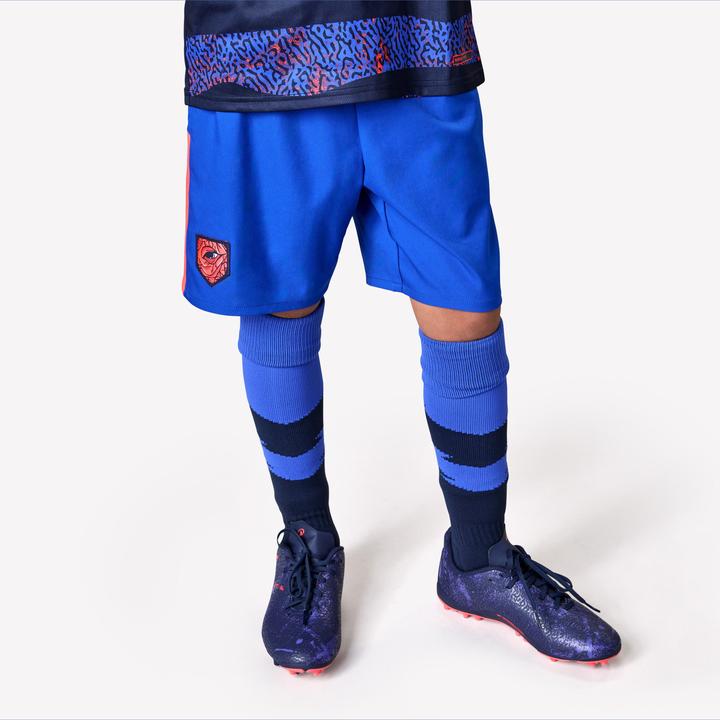 Actual product image Kipsta Kinder Fussball Shorts - Viralto blau/rot (14, 15, 16)
