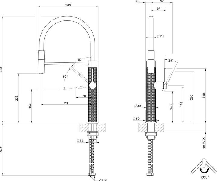 Actual product image Gessi Fitting 316 Meccanica