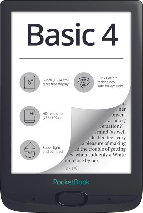 PocketBook Basic 4 (5.98", Noir)