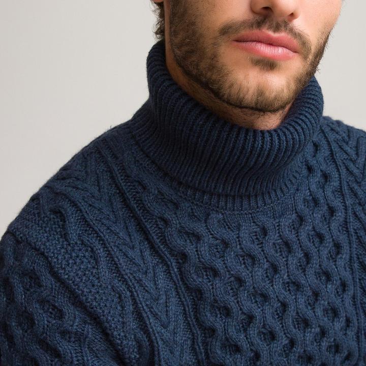 Actual product image La Redoute Collections Cable knit turtleneck jumper (3XL)