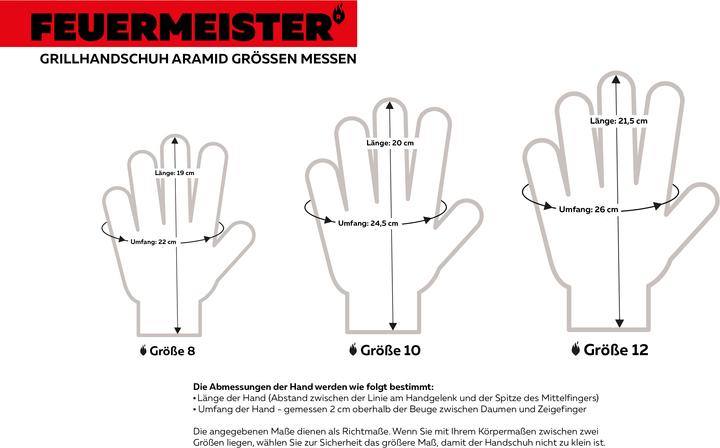 Image du produit Feuermeister Gants de grill Taille 12 (Aramide, Coton, Polyester)