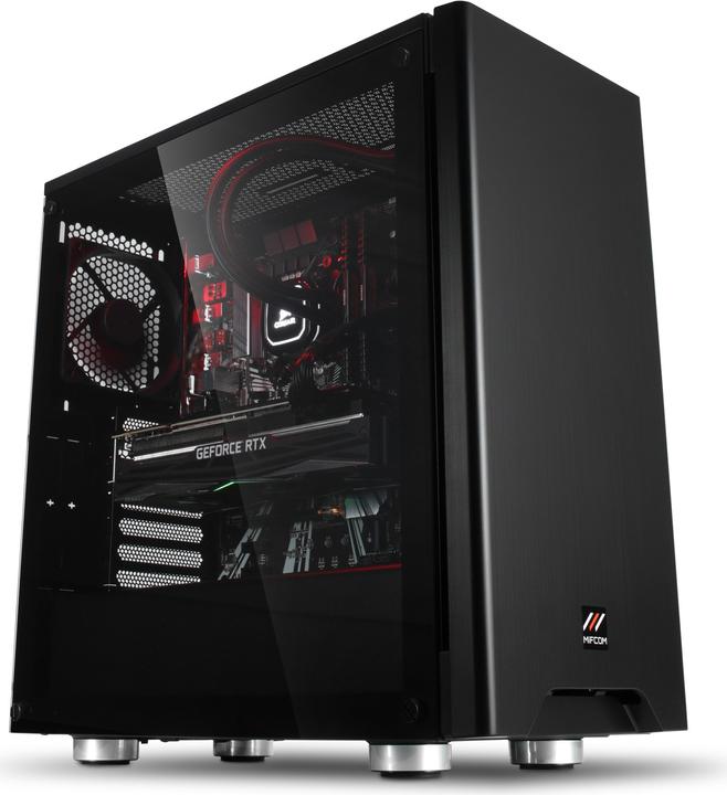 Produktbild Mifcom Savage RTX2080Ti Core i7 Advanced (Intel Core i7-9700K, 32 GB, 1000 GB, GeForce RTX 2080 Ti)