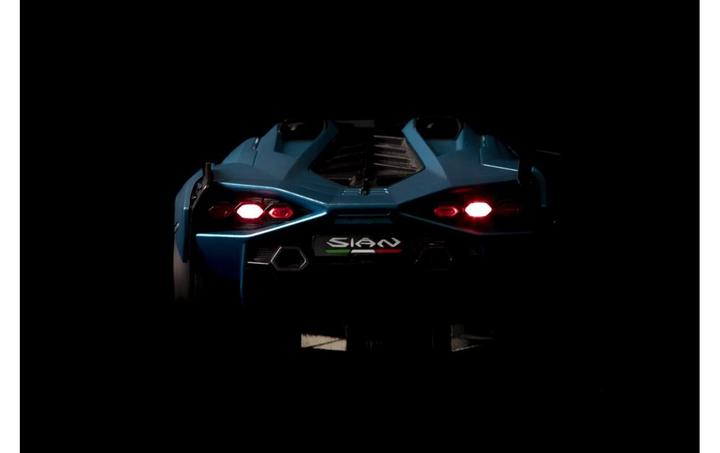 Image du produit Toymax Voiture Lamborghini Sian avec lumière, turquoise, 1:16