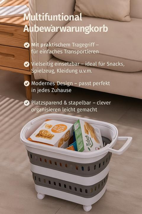 Produktbild König Design Wäschekorb Faltbar Wäschesammler Wäschebox Wäschetonne Aufbewahrungskorb 38 L (38 l)