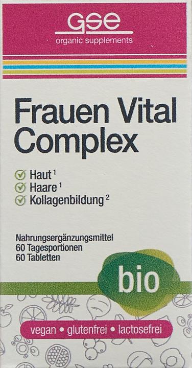 Image du produit GSE Femmes Vital Complexe bio cpr (60 pièce(s), Cachets, 123 g)