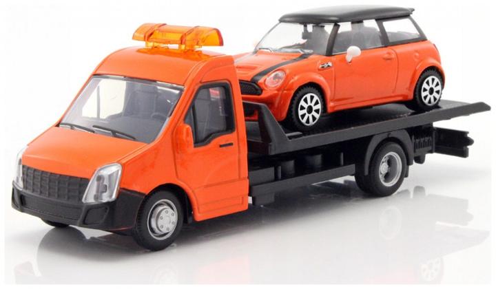 Actual product image Bburago Street Fire Truck W Mini Cooper S 1:43