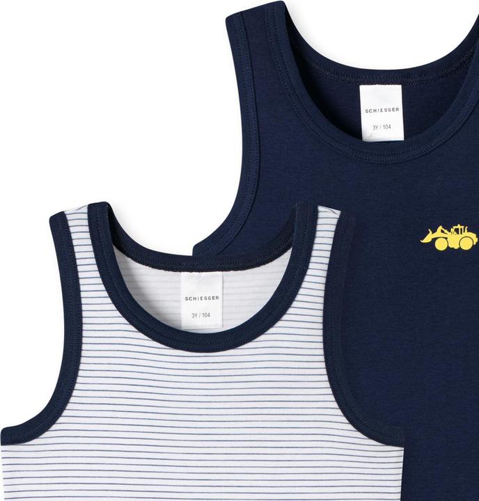 Produktbild Schiesser 6er Pack Kids Boys Feinripp Organic Cotton Unterhemd (116)