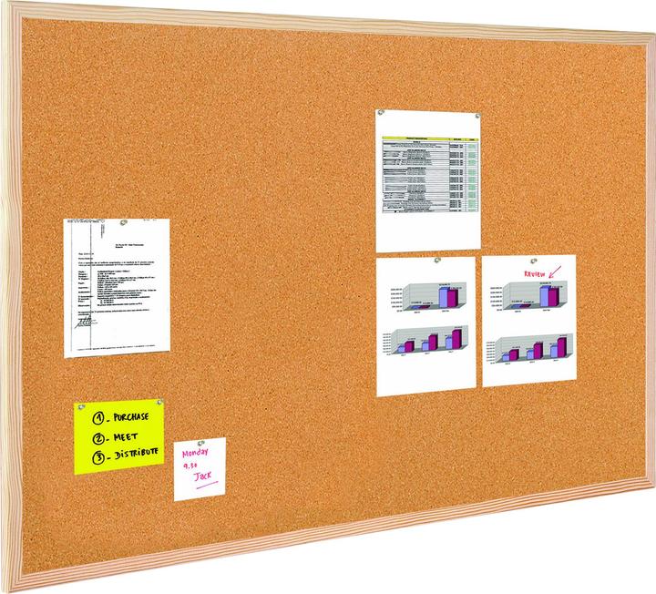 Image du produit Bi-Office Tableau en liège 70x50 cm cadre en bois (GMC110012010) (70 x 50 cm)