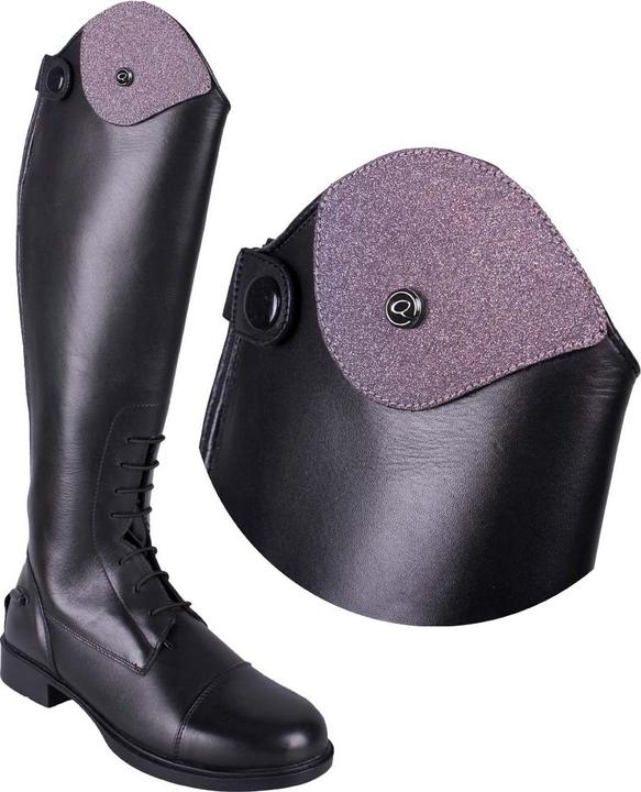 Qhp austauschbare tops für reitstiefel romy glitter