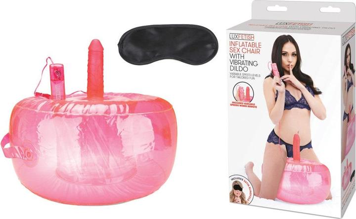 Actual product image Lux Fetish Inflatable Sex Chair With Vibrating Dildo