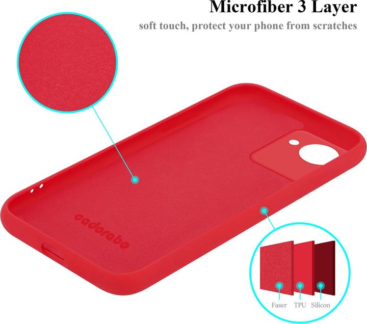 Produktbild Cadorabo TPU Liquid Silicone Case Hülle für Realme C30 / Narzo 50i PRIME (Realme Narzo 50i Prime, Nokia C30)