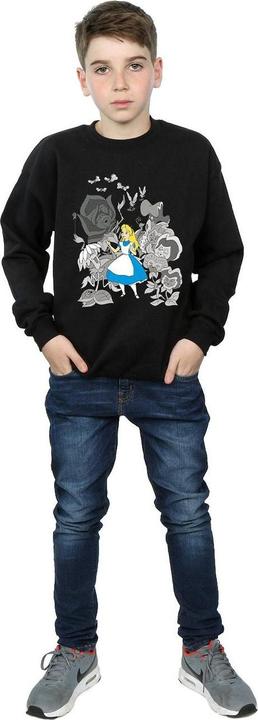 Produktbild Disney Jungen Alice im Wunderland Blumen Sweatshirt (128)