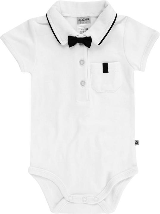 Produktbild Jacky Baby Jacky Baby-Bodys & Wickelbodys Body Kurzarm Classic mit Fliege - Weiss - (68)