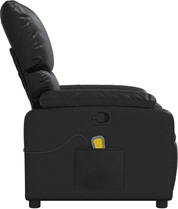Actual product image VidaXL Massage chair black imitation leather,Colour: Black,Material
