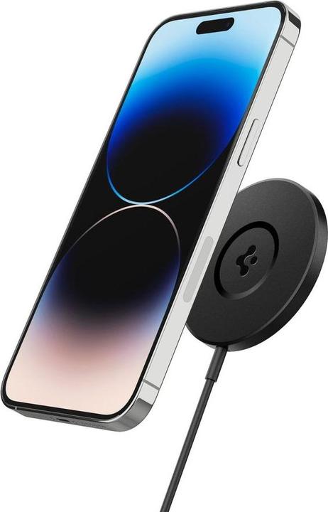 Actual product image Spigen Pf2101 Arcfield Magnetic Magsafe Wireless Charger Black (9 W)