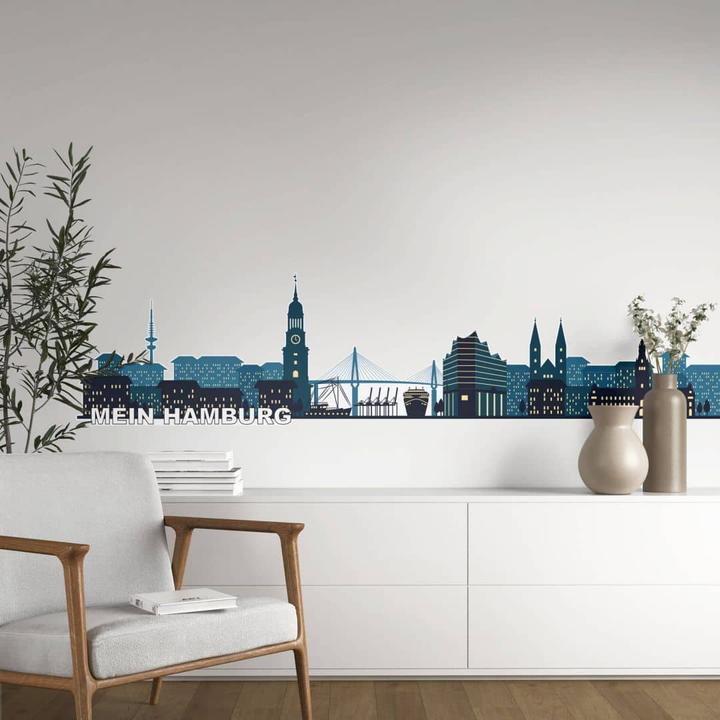 Produktbild Trenddeko Skyline Mein Hamburg 02 (200 x 47 cm)